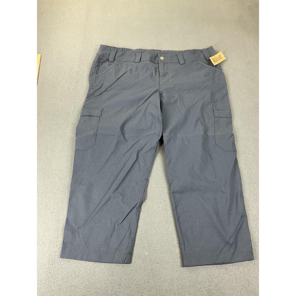 Duluth Trading Co Pants Womens 18 Blue Capri Microfiber Stretch Quick Dry Hiking